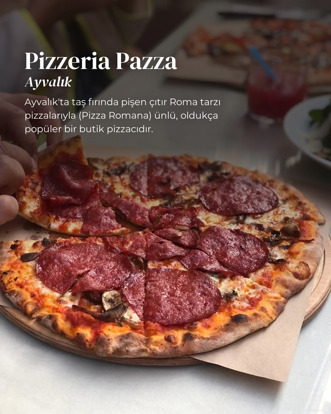 Pizzeria Pazza’nın Roma usulü pizzası